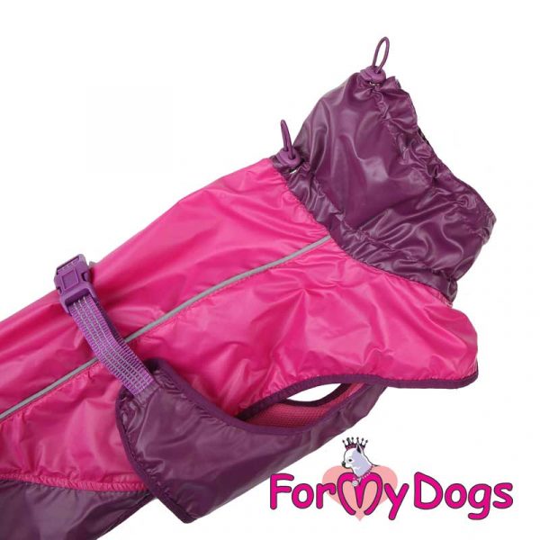 raincoat with high collar in red dv-004