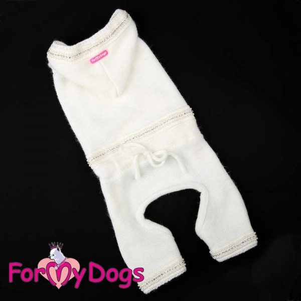 winter suit female for dogs in white kc-001f
