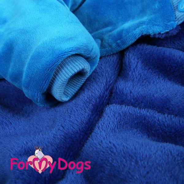 velour suit for dogs in blue kc-003