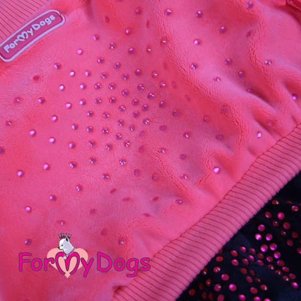 velour suit for dogs in pink kc-004